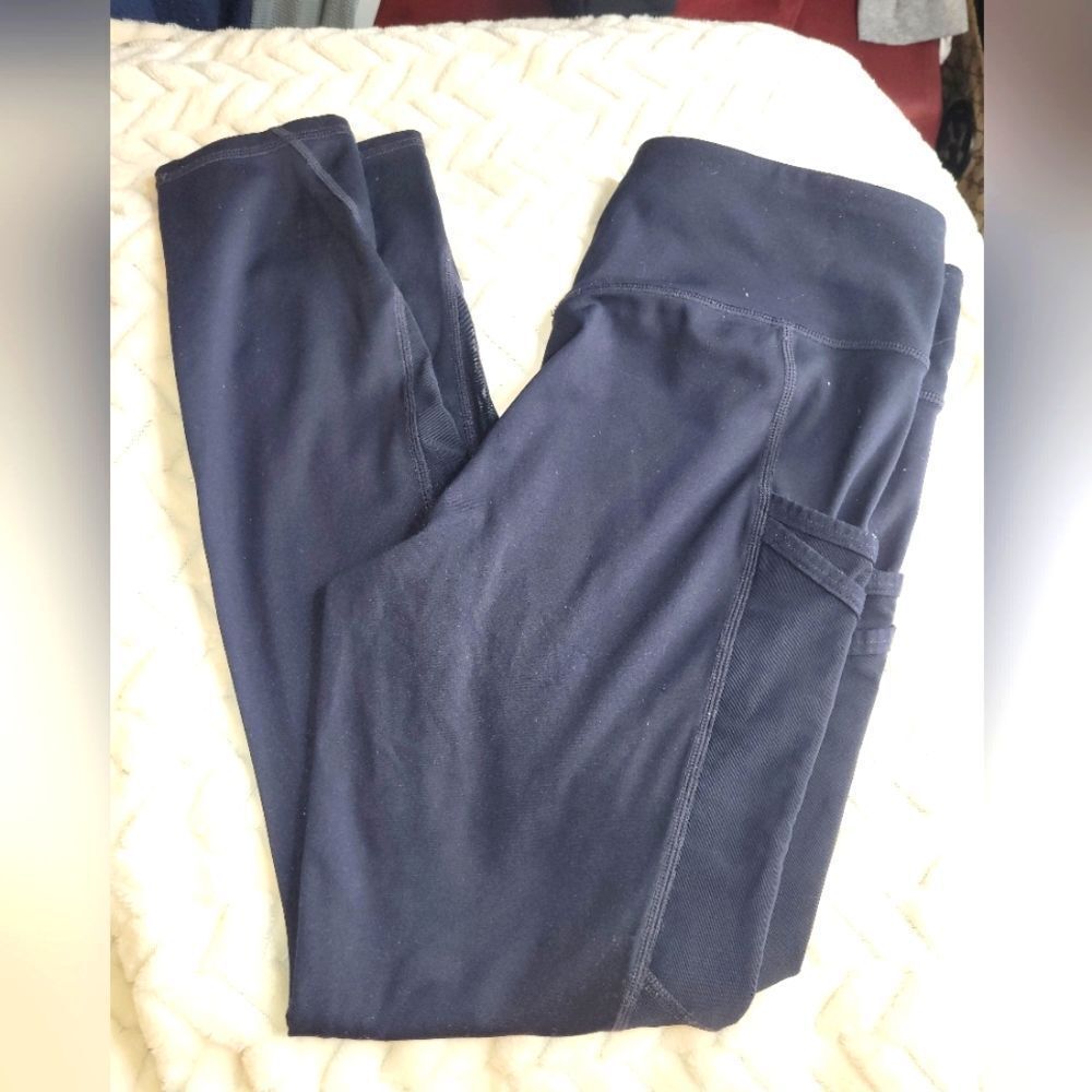 CLEARANCE Fabletics sheer leggings, sz S, black.